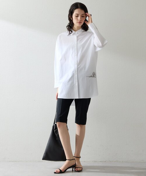 Whim Gazette（ウィムガゼット）の「Thomas Masonアニマル刺繍シャツ（シャツ/ブラウス・レディース・ピンク/ブルー/オフホワイト・FREE）」の14枚目の写真