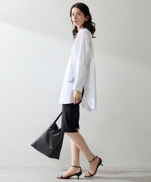 Whim Gazette（ウィムガゼット）の「Thomas Masonアニマル刺繍シャツ（シャツ/ブラウス・レディース・ピンク/ブルー/オフホワイト・FREE）」の16枚目の写真