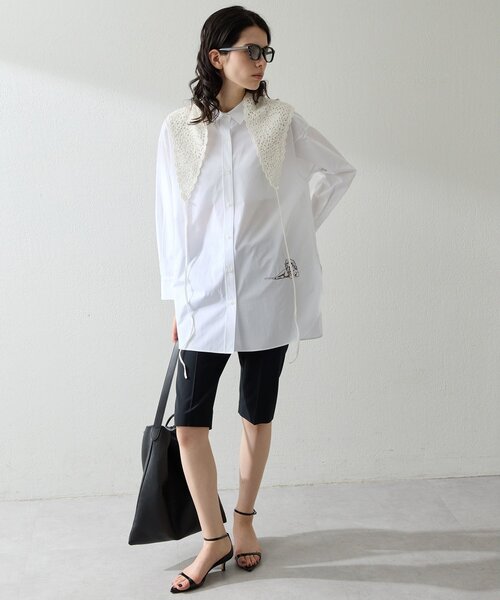 Whim Gazette（ウィムガゼット）の「Thomas Masonアニマル刺繍シャツ（シャツ/ブラウス・レディース・ピンク/ブルー/オフホワイト・FREE）」の21枚目の写真