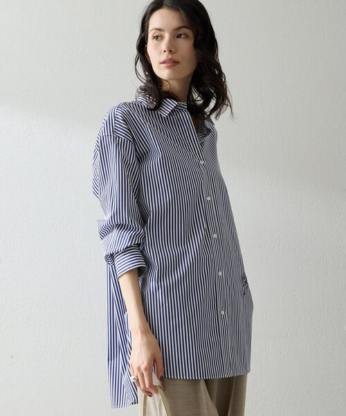 Whim Gazette（ウィムガゼット）の「Thomas Masonアニマル刺繍シャツ（シャツ/ブラウス・レディース・ピンク/ブルー/オフホワイト・FREE）」の10枚目の写真