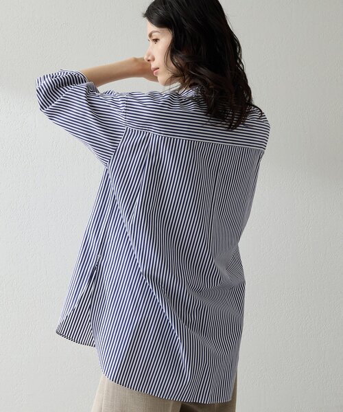 Whim Gazette（ウィムガゼット）の「Thomas Masonアニマル刺繍シャツ（シャツ/ブラウス・レディース・ピンク/ブルー/オフホワイト・FREE）」の9枚目の写真