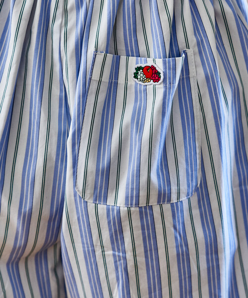 FREAK'S STORE（フリークスストア）の「FRUIT OF THE LOOM × FREAK'S STORE/フルーツオブザルーム 別注 マルチストライプ ショートパンツ/パジャマパンツ（その他パンツ・レディース・ホワイト/コーラルピンク/オレンジ・ﾌﾘ-）」の14枚目の写真