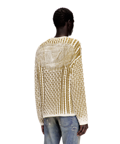 DIESEL（ディーゼル）の「メンズ プルオーバーニット K-MOISE（ニット/セーター・メンズ・オリーブ・LARGE/MEDIUM/SMALL）」の6枚目の写真