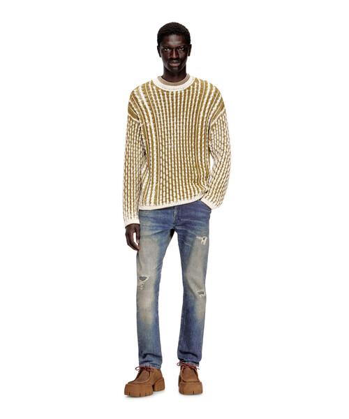 DIESEL（ディーゼル）の「メンズ プルオーバーニット K-MOISE（ニット/セーター・メンズ・オリーブ・LARGE/MEDIUM/SMALL）」の4枚目の写真