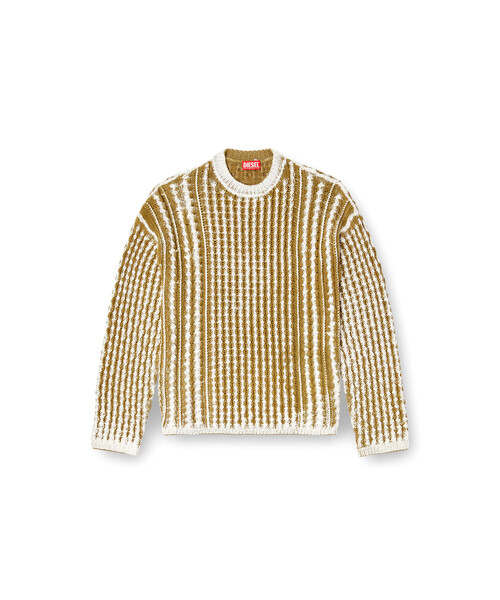 DIESEL（ディーゼル）の「メンズ プルオーバーニット K-MOISE（ニット/セーター・メンズ・オリーブ・LARGE/MEDIUM/SMALL）」の3枚目の写真