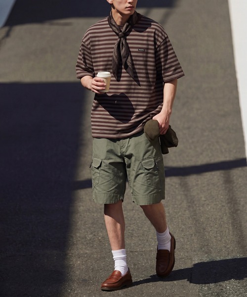 MAISON CLUB（メゾンクラブ）の「【MAISON CLUB】Military Cargo Shorts /　ミリタリーカーゴショーツ KNF-YI（その他パンツ・メンズ・ブラック/カーキ/マルチ・XL/2XL）」の19枚目の写真
