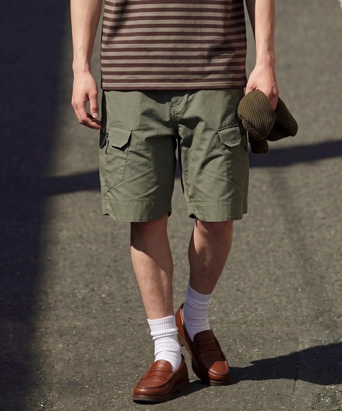 MAISON CLUB（メゾンクラブ）の「【MAISON CLUB】Military Cargo Shorts /　ミリタリーカーゴショーツ KNF-YI（その他パンツ・メンズ・ブラック/カーキ/マルチ・XL/2XL）」の18枚目の写真