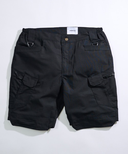 MAISON CLUB（メゾンクラブ）の「【MAISON CLUB】Military Cargo Shorts /　ミリタリーカーゴショーツ KNF-YI（その他パンツ・メンズ・ブラック/カーキ/マルチ・XL/2XL）」の10枚目の写真