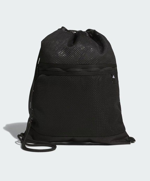 adidas(アディダス)の「adidas/アディダス メッシュジムバッグ SW906(エコバッグ/サブバッグ・メンズ・ブラック/ミント・FREE)」の1枚目の写真