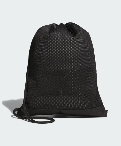 adidas(アディダス)の「adidas/アディダス メッシュジムバッグ SW906(エコバッグ/サブバッグ・メンズ・ブラック/ミント・FREE)」の3枚目の写真