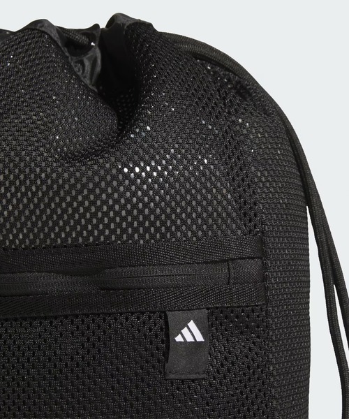 adidas(アディダス)の「adidas/アディダス メッシュジムバッグ SW906(エコバッグ/サブバッグ・メンズ・ブラック/ミント・FREE)」の9枚目の写真