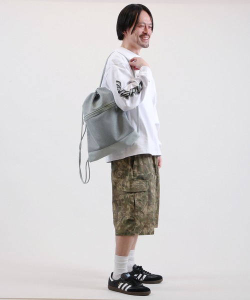 adidas(アディダス)の「adidas/アディダス メッシュジムバッグ SW906(エコバッグ/サブバッグ・メンズ・ブラック/ミント・FREE)」の7枚目の写真
