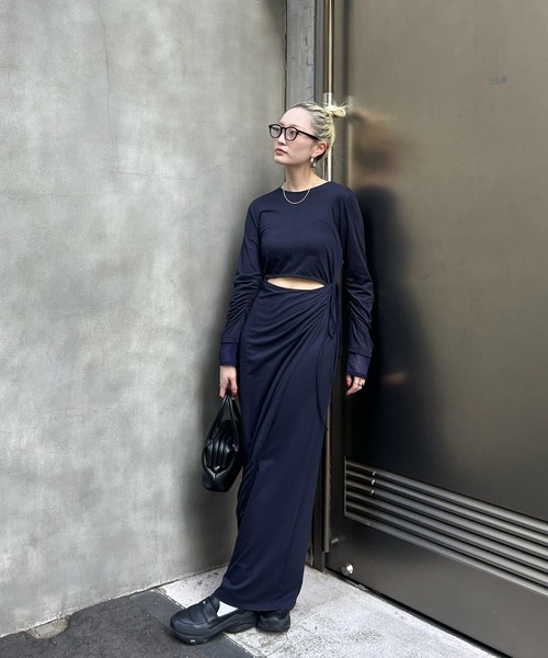 ワンピース ameri vintage WAIST TIE LAYERD DRESS WAIST TIE LAYERD DRESS