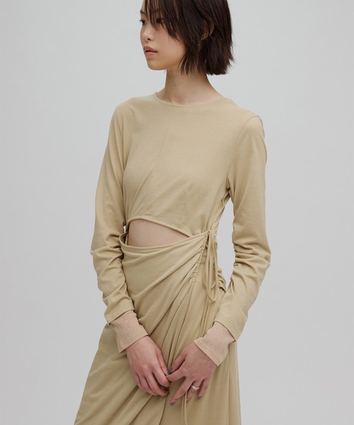 ワンピース ameri vintage WAIST TIE LAYERD DRESS WAIST TIE LAYERD DRESS（ワンピース）｜Ameri（アメリ）の