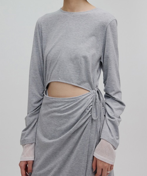 ワンピース ameri vintage WAIST TIE LAYERD DRESS WAIST TIE LAYERD DRESS