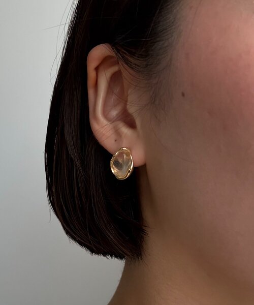 CAPRICIEUX LE'MAGE（カプリシューレマージュ）の「〈GOLDY/ゴールディ〉ニュアンスクリアピアス（ネックレス・レディース・シルバー/ゴールド・FREE）」の6枚目の写真