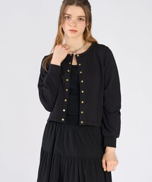 To b. by agnes b. | コットン フレンチ テリー パフ カーディガン(カーディガン/ボレロ)