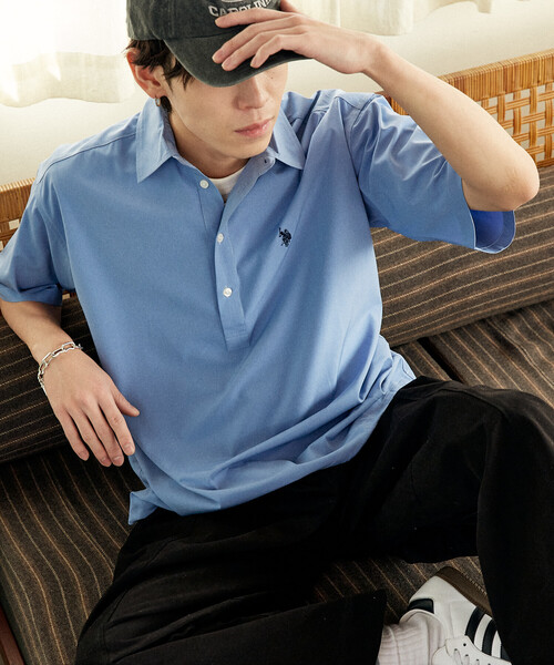 U.S. POLO ASSN.(ユーエスポロアッスン)の「U.S. POLO ASSN.U.S. POLO ASSN. × PUBLUX/ユーエスポロアッスン 別注 ワンポイント プルオーバー シャツ 限定展開(シャツ/ブラウス・メンズ・グレー/チャコールグレー/ブラック/サックスブルー・S/M/L)」の14枚目の写真