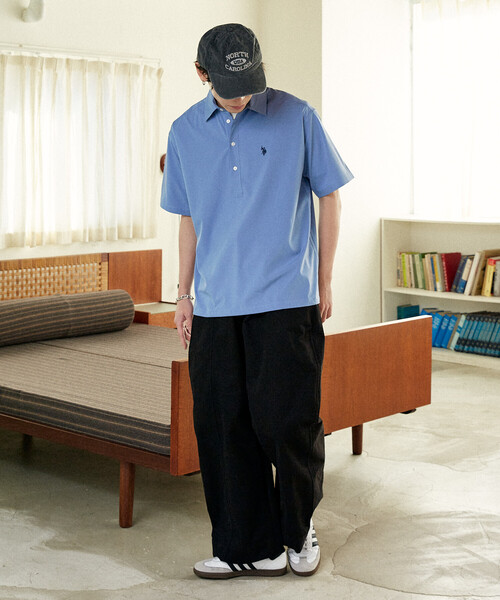 U.S. POLO ASSN.(ユーエスポロアッスン)の「U.S. POLO ASSN.U.S. POLO ASSN. × PUBLUX/ユーエスポロアッスン 別注 ワンポイント プルオーバー シャツ 限定展開(シャツ/ブラウス・メンズ・グレー/チャコールグレー/ブラック/サックスブルー・S/M/L)」の17枚目の写真