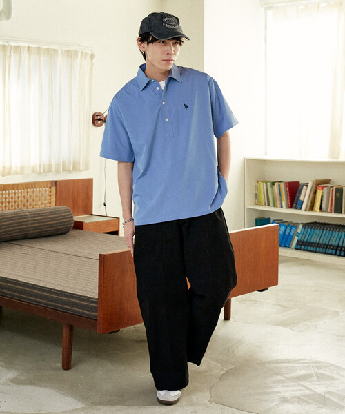 U.S. POLO ASSN.(ユーエスポロアッスン)の「U.S. POLO ASSN.U.S. POLO ASSN. × PUBLUX/ユーエスポロアッスン 別注 ワンポイント プルオーバー シャツ 限定展開(シャツ/ブラウス・メンズ・グレー/チャコールグレー/ブラック/サックスブルー・S/M/L)」の19枚目の写真