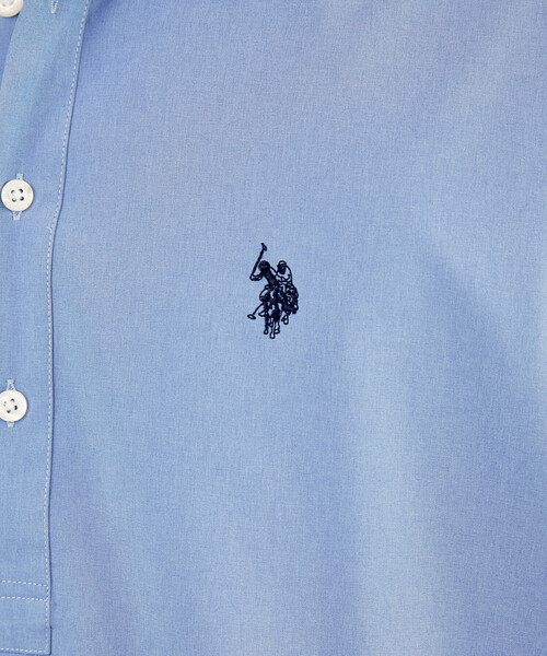 U.S. POLO ASSN.(ユーエスポロアッスン)の「U.S. POLO ASSN.U.S. POLO ASSN. × PUBLUX/ユーエスポロアッスン 別注 ワンポイント プルオーバー シャツ 限定展開(シャツ/ブラウス・メンズ・グレー/チャコールグレー/ブラック/サックスブルー・S/M/L)」の21枚目の写真