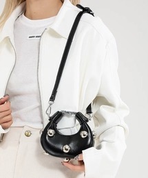 CELENA BEATS（セレナビーツ）の「シルバー スタッズ アクセント ミニ ハンドバッグ（ハンドバッグ）」