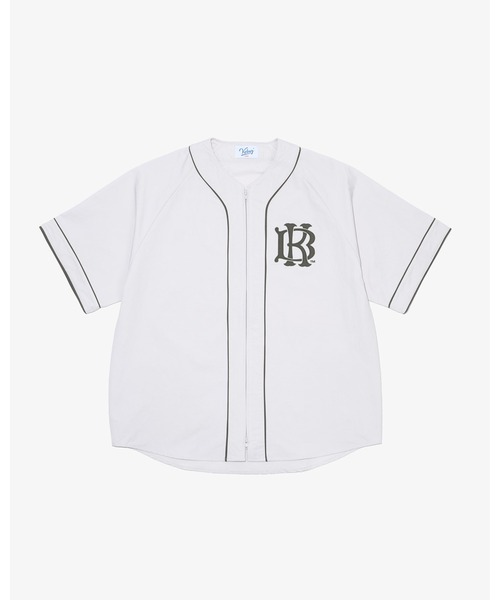 KEBOZ（ケボズ）の「CMK BASEBALL JERSEY（シャツ/ブラウス・メンズ・クリーム/ブラック/オリーブ・XL/L/M/2XL/S）」の3枚目の写真