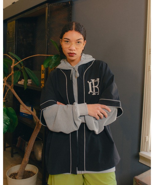KEBOZ（ケボズ）の「CMK BASEBALL JERSEY（シャツ/ブラウス・メンズ・クリーム/ブラック/オリーブ・XL/L/M/2XL/S）」の2枚目の写真