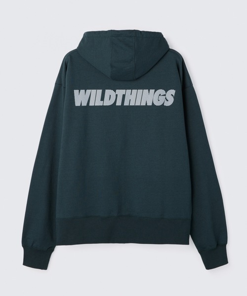 WILD THINGS（ワイルドシングス）の「トレーニングスウェットパーカー│TRAINING SWEAT PARKA（パーカー・メンズ・グレー/グリーン系その他/ブラック・M/L/XL/S）」の4枚目の写真