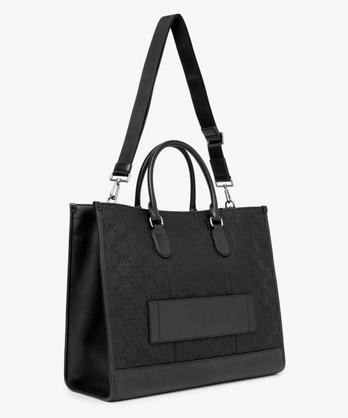 MICHAEL KORS(マイケルコース)の「JET SET ロゴエンボス レザー トートバッグ(トートバッグ・メンズ・ブラック・FREE)」の4枚目の写真