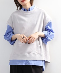 CVC裏毛カンガルーポケットベスト