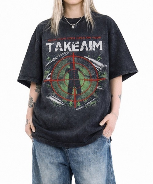 Evo+Revo(エボレボ)の「”古着感ガチT” グラフィックビンテージ加工グラフィックTシャツ(Tシャツ/カットソー・メンズ・ブラック系4/ブラック系3/ブラック系1/ブラック系2/ブラック系6/ブラック系5・L/M)」の18枚目の写真