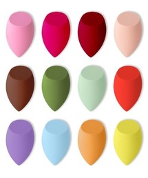 REBALANCE（リバランス）の「マルチカラー メイクスポンジ　12個セット（パフ・スポンジ）」