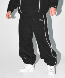BORN TO WIN（ボーントゥウィン）の「B-SYMBOL LOGO NYLON JOGGER PANTS [BLACK]（スウェットパンツ）」