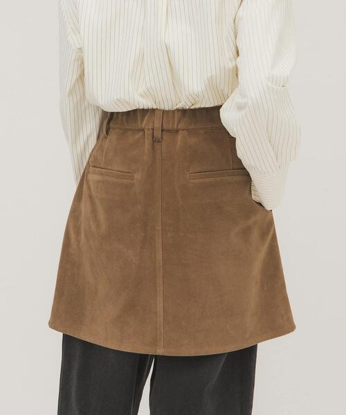 KBF(ケイビーエフ)の「2WAYラップミニスカート(スカート・レディース・ブラウン/キャメル・ONE)」の8枚目の写真