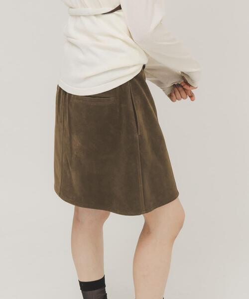KBF(ケイビーエフ)の「2WAYラップミニスカート(スカート・レディース・ブラウン/キャメル・ONE)」の17枚目の写真