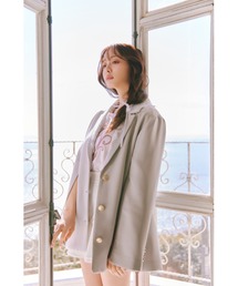 rienda（リエンダ）の「【森香澄さん着用】レースディティール2WAYテーラードジャケット 春服（テーラードジャケット）」
