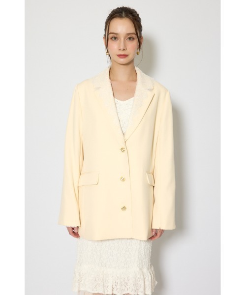 森香澄さん着用】レースディティール2WAYテーラードジャケット 春服