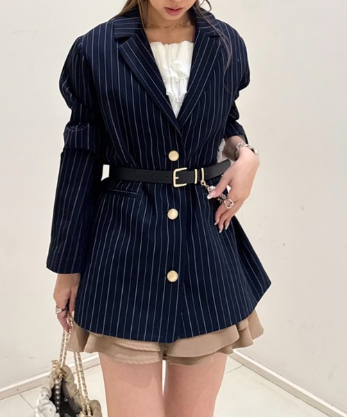 森香澄さん着用】レースディティール2WAYテーラードジャケット 春服