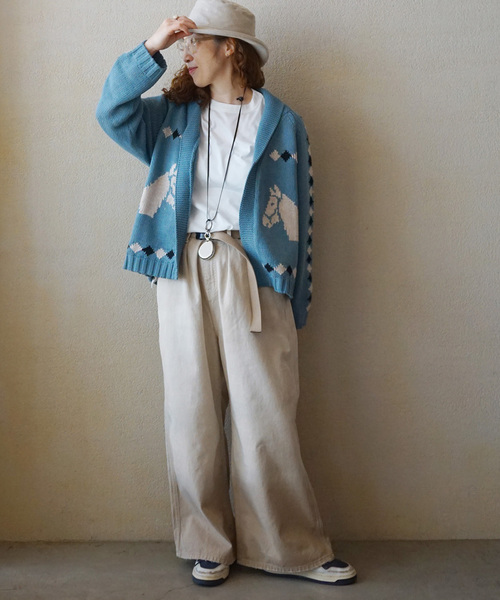JOURNAL STANDARD LUXE（ジャーナルスタンダード　ラックス）の「オーバーダイ タックワークパンツ（その他パンツ・レディース・ベージュ・SMALL/MEDIUM）」の11枚目の写真