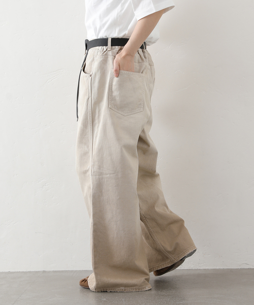 JOURNAL STANDARD LUXE（ジャーナルスタンダード　ラックス）の「オーバーダイ タックワークパンツ（その他パンツ・レディース・ベージュ・SMALL/MEDIUM）」の12枚目の写真