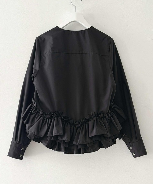 PICCIN PERLA(ピッチンペルラ)の「ペプラムチュールブラウス(シャツ/ブラウス・レディース・オフホワイト・M)」の11枚目の写真