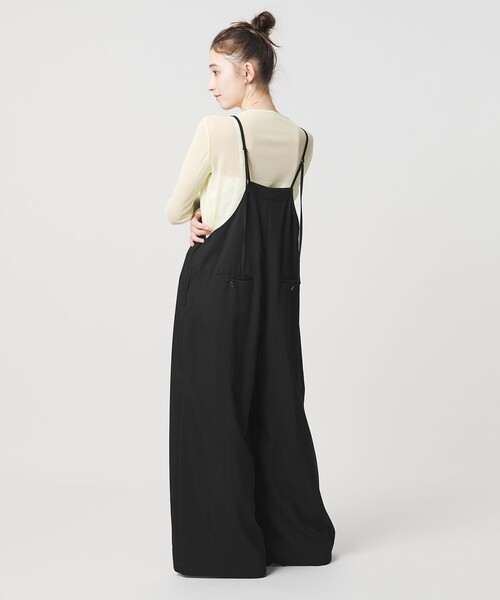 SACRA(サクラ)の「<SACRA>ツイル オールインワン パンツ(サロペット/オーバーオール・レディース・オリーブ/ブラック・38)」の6枚目の写真