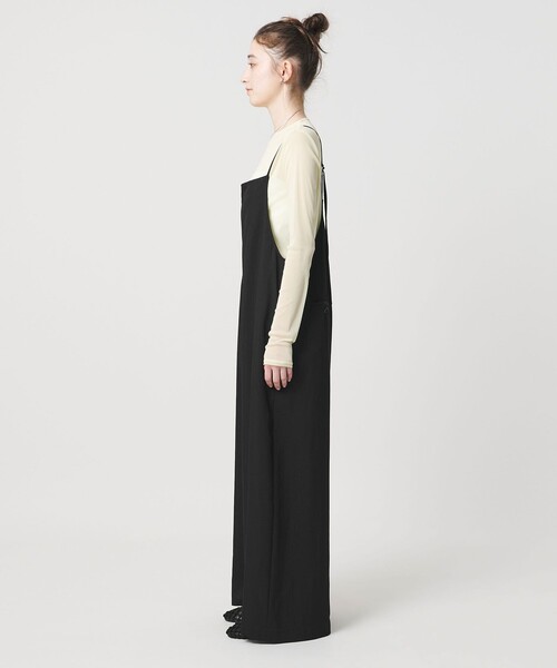 SACRA(サクラ)の「<SACRA>ツイル オールインワン パンツ(サロペット/オーバーオール・レディース・オリーブ/ブラック・38)」の8枚目の写真