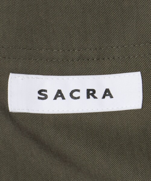 SACRA(サクラ)の「<SACRA>ツイル オールインワン パンツ(サロペット/オーバーオール・レディース・オリーブ/ブラック・38)」の20枚目の写真