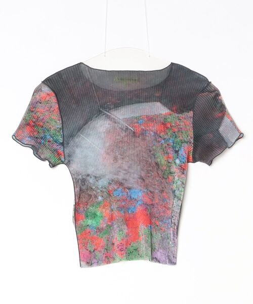 kotohayokozawa（コトハヨコザワ）の「SHEER GRAPHIC TINY TOP（Tシャツ/カットソー・メンズ・ピンク・FREE）」の2枚目の写真