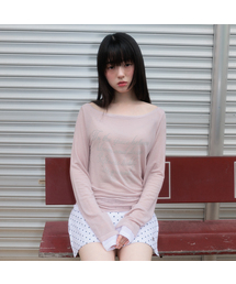 Lettering Angel Long Sleeve [Pink]