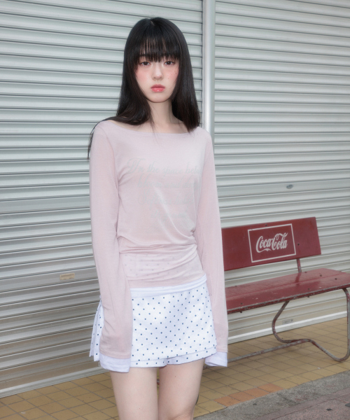 ROSEFRANTZ（ロゼフランツ）の「Lettering Angel Long Sleeve [Pink]（Tシャツ/カットソー・レディース・PINK・OS）」の16枚目の写真