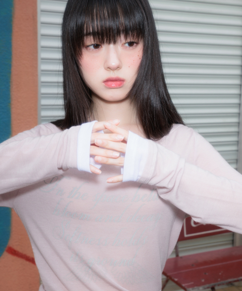 ROSEFRANTZ（ロゼフランツ）の「Lettering Angel Long Sleeve [Pink]（Tシャツ/カットソー・レディース・PINK・OS）」の17枚目の写真