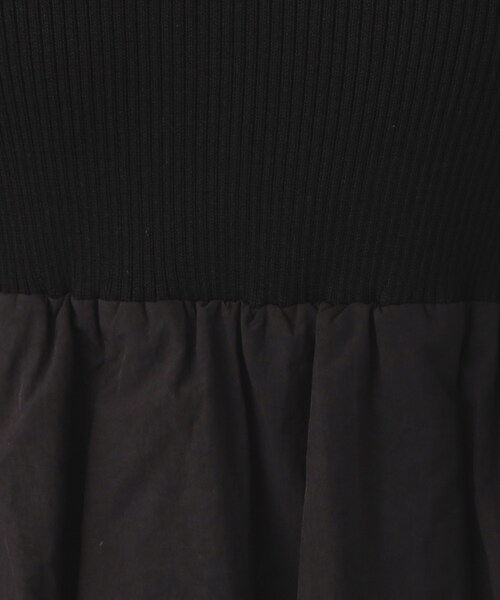 index（インデックス）の「ドッキングバルーンロングフレアワンピース【洗濯機OK】（ワンピース・レディース・ブラック/グレー・00）」の8枚目の写真